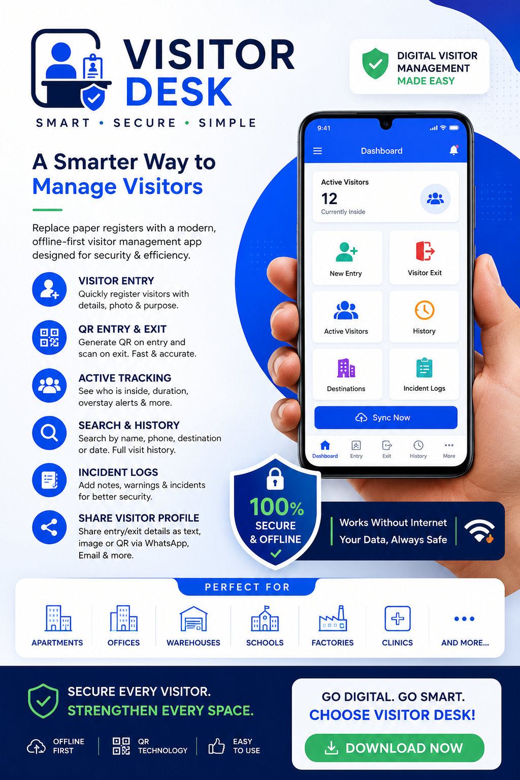 Visitor Desk app poster